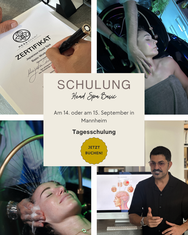 Head Spa Schulung by REZA SHARI - Basic